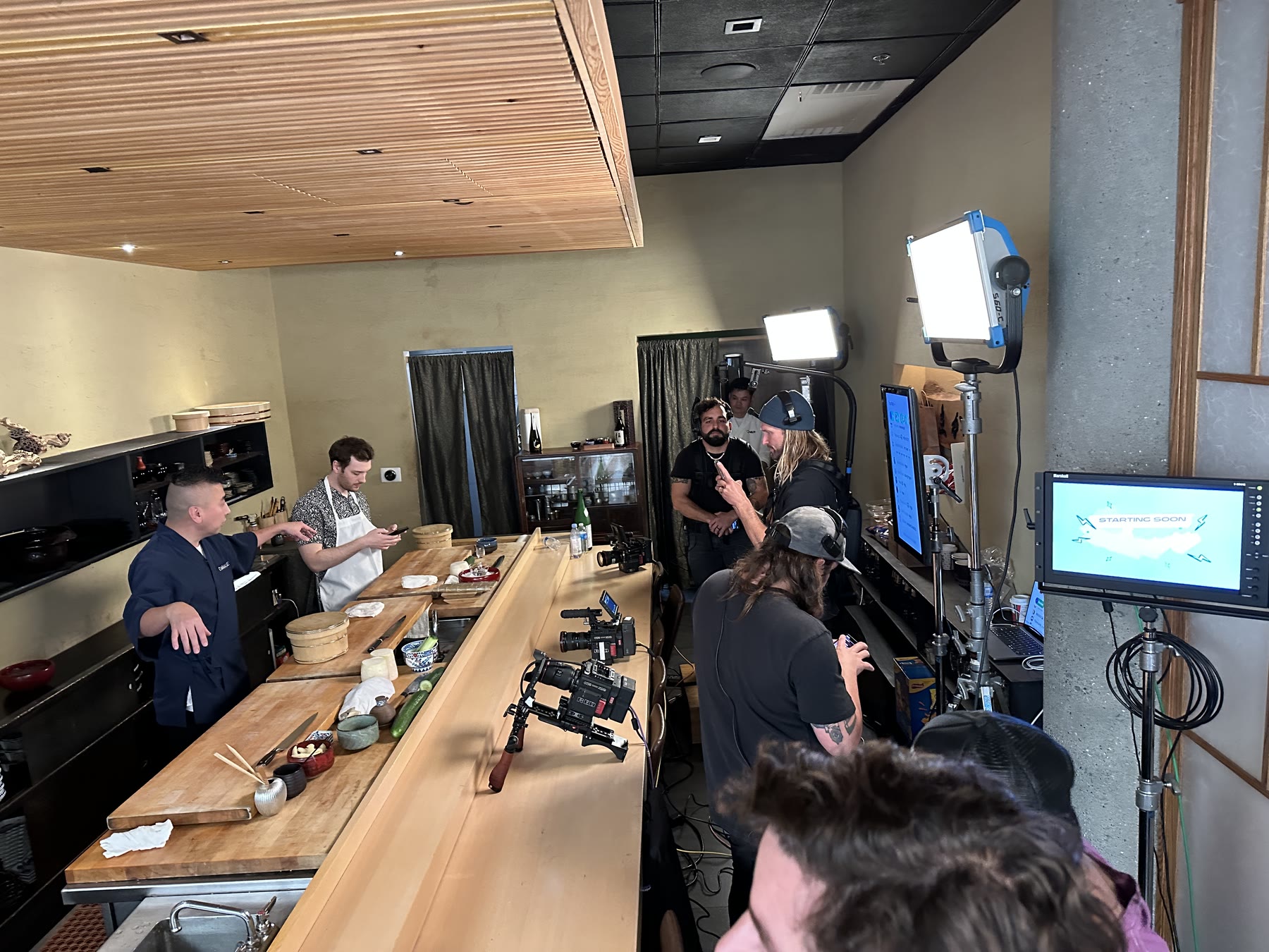 Ludwig Versus Sushi behind the scenes 4