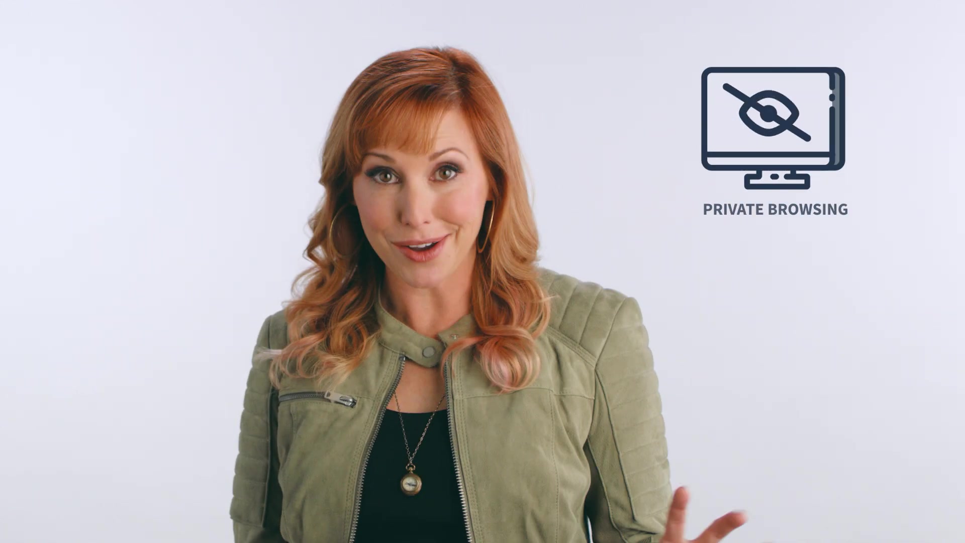 Kari Byron in the Norton Byte Bright private browsing campaign